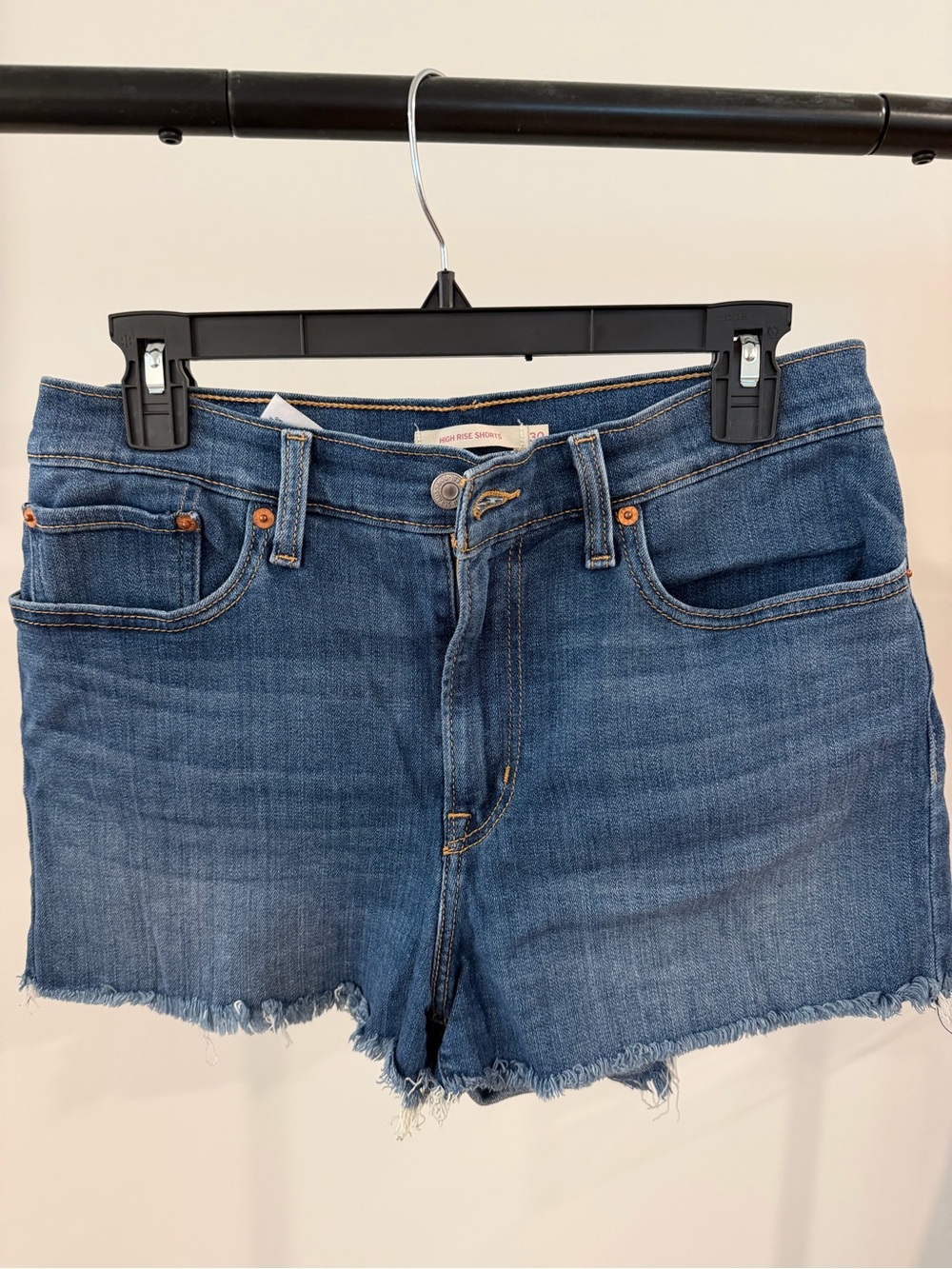 Levi's Indigo Cutoff Denim Shorts